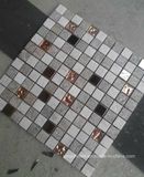 Slate Mixed Glass and Metal Mosaic Tile