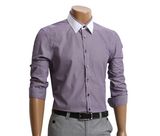 100% Cotton Mens Formal Long Sleeves Shirt (WXM981)