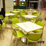 Kfc Fast Food Artificial Stone Restuarant Table