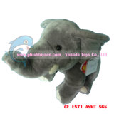65cm 3D Zoo Animal Stuffed Sitting Elephant Toys