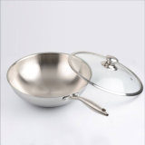 18/10 Stainless Steel Cookware Chinese Wok Cooking Frying Pan (QW-WO32-3)