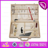 2015 Stock Interesting Kid Wooden Tool Box Toy, Funny Play Wooden Toy Tool Box Toy, Best Sale Wooden Workbench Tool Toy W03D021