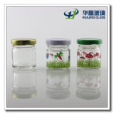 Huajing New Style 30ml Decal Mason Glass Jar