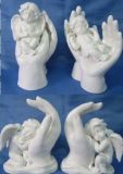Decorative Ceramic Angel Figurine in Hand