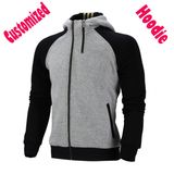 Men Sports Leisure Fleece Pullover Hoodie, Men's Jacket, Colour Matching Sports Wear