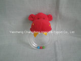 Plush Hippo Toys with Ring for Babys