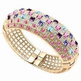 Charming Crystal Golden Bangle (FQ-1308)