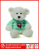 Plush Brown Teddy Bear Toy with Ribbon
