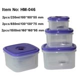 Microwave Plastic Vacuum Airtight Food Storage (HM-046)