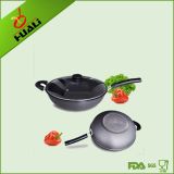 Cookware Hot Aluminum Non-Stick Wok with Lid