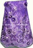 African Net with Sequinse Lace Fabric Cl9278-1 Purple