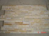 Yellow Ledge Stone Wall Panel, Slate Culture Stone Wall Cladding