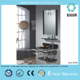 Bathroom Vanity Combo Vessel Lacquer Glass Basin with Mirror (BLS-2046)