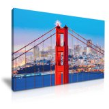 Golden Gate Bridge Canvas Painting for Wall Art