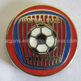 Metal Imitation Cloisonne Football Lapel Pin Badge (badge-053)