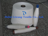 24s Polyester Spun Yarn Recycled Raw White Single Yarn