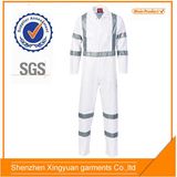 100% Cotton White Coveralls/Pure Cotton Workwear