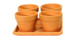 16.5cm S/4 Terracotta Planting Pot (001003) 