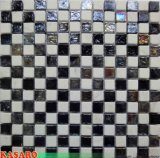 White and Black Mosaic Tile, Crystal Mosaic Tile, Mosaic Wall Decoration (KSL124144)