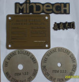 Custom Made Lapel Pins Metal Pin Badge Round Logo Metal Label, Aluminum Tag (KS-ML0653)