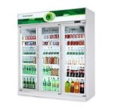 Upright Beverage Cooler 3 Door Commercial Refrigerator