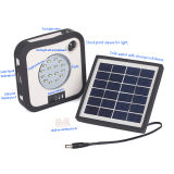 Small Portable Solar LED Light with Charger and Torch