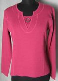 Ladies' Wool Acrylic Sweater (9RT6056)