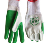 Latex Coated Bleached Cotton Hand Gloves
