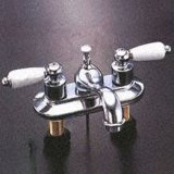 Chrome-Plated Faucet with Two Holes