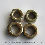 DIN934 Hex Head Copper Nut Yellow Zinc Plated Hex Nut