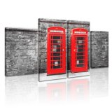 High Quality Telephone Booth Canvas Arts for Wall Decoration