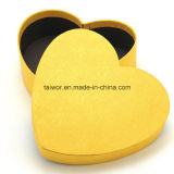 Gold Special Paper Heart Shaped Packing Paper Box