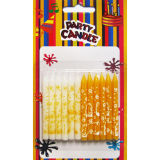 White and Yellow Birthday Cake Candles (SYC0080)