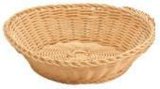 Round Poly Rattan Basket for Home and Restaurant (61007)