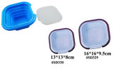 Collapsible Silicone Lunch Box, Cooker, Food Container (SD329+SD330)