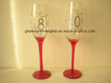 Hand Paitned and Very Beautiful Champagne Glass (HYB-02)