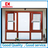 Heat Insulated Aluminum Casement Window with Shutter (KDSC183)
