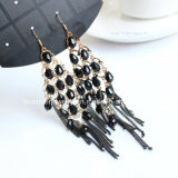 Jewelry Gold Plated Crystal Stud Drop Earrings for Women