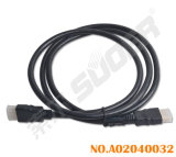 Factory Price 1.8m HD Connected Wire (HD-1.8M-Black Injection-Without Magnetic Loop)