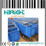 Plastic Shopping Trolley Cart for Shops Store