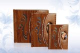 Leather Photo Album Cover with Wood 1408#