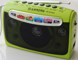 Portable Radio with USB/SD and Rechargeable Battery (HN-9014UAR)