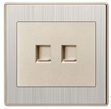 Stainless Steel Telephone Socket Network Computer Wall Socket