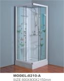 Square Inside Sliding Door Shower Room with Applique Glass 8210-a