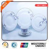 Round Porcelain Dinnerware in Dish