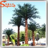 China Manufacture Fiberglass Plastic Artificial Palm Tree