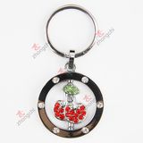 Alloy Crystals Alloy Cherry Key Chain (KR-56)