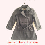 Casual Khaki Woven Trench Coat / Overcoat / Jacket for Women