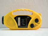 LED Emergency Light Am/FM/Wb Band Cellphone Charger Solar Dynamo Radio