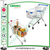 Super Market Shopping Trolley Cart with Good Wheels